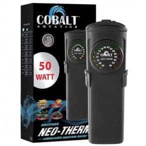Calentador Cobalt Aquatics Flat Neo-Therm con termostato ajustable (diseño totalmente sumergible e inastillable) de 25 W a 300 W