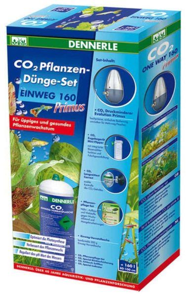 Sistema de CO2 Primus 160 con tanque de CO2 desechable para acuarios plantados de hasta 40 galones - Dennerle